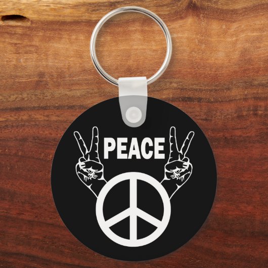 FRIEDENSZEICHEN SCHLÜSSELANHÄNGER (Vorderseite)