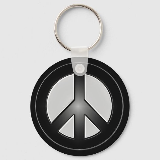 Friedenszeichen Schlüsselanhänger (Vorderseite)