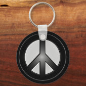 Friedenszeichen Schlüsselanhänger (Vorderseite)