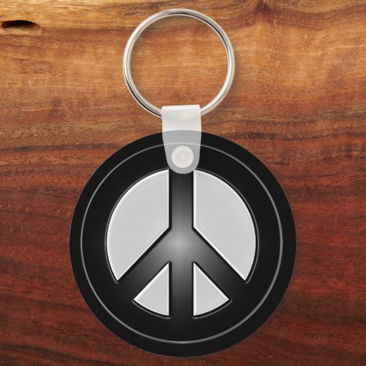 Friedenszeichen Schlüsselanhänger (Vorderseite)
