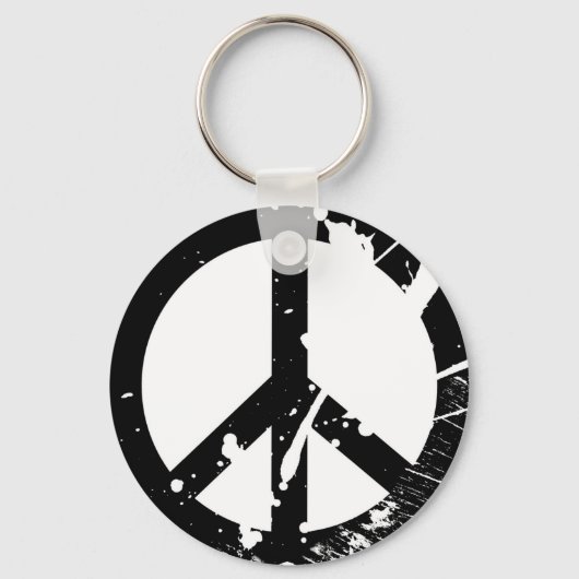 Friedenszeichen Schlüsselanhänger (Vorderseite)