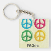 Friedenszeichen Schlüsselanhänger (Vorderseite)