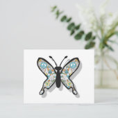 Friedenszeichen-Schmetterling Postkarte (Stehend Vorderseite)