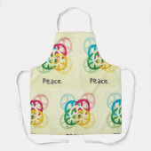 Friedenszeichen Schürze (Vorderseite)