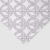 Friedenszeichen Seidenpapier (Ausschnitt)