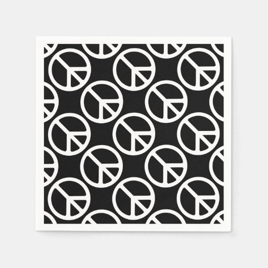 Friedenszeichen Serviette (Vorderseite)