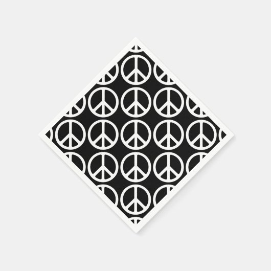 Friedenszeichen Serviette (Ecke)