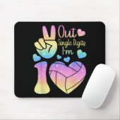 Friedenszeichen Single-Digits 10 Volleyball 10. Mousepad (Mit Mouse)