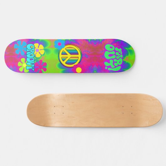 Friedenszeichen Skateboard (Horizontal)