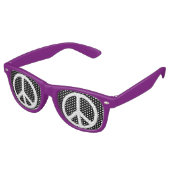 Friedenszeichen Sonnenbrille (Schrägansicht)