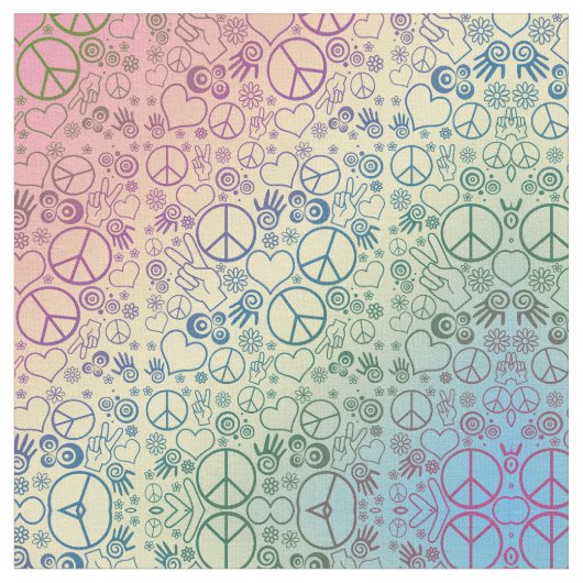 Friedenszeichen Stoff (Nahaufnahme)