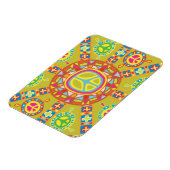 Friedenszeichen, Symbole Magnet (Linke Seite)