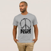 Friedenszeichen-T - Shirt für Männer u. Frauen (Vorne ganz)