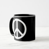 Friedenszeichen Tasse (Vorderseite Links)