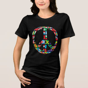 Friedenszeichen Tri-Blend-Shirt Tri-Blend Shirt