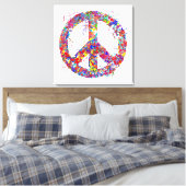 Friedenszeichen, Tropfen Art Leinwanddruck (Insitu (Schlafzimmer))
