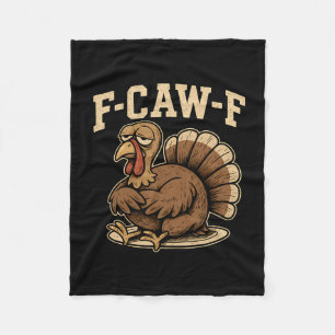 Friedenszeichen Truthahn Hand Cool Thanksgiving Mä Fleecedecke