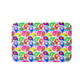 Friedenszeichen und Paisley Bath Mat Badematte (Vorderseite)