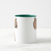 Friedenszeichen und Screaming Hamster Meme Lustige Tasse (Zentrum)