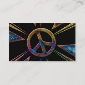 FRIEDENSzeichen-VISITENKARTEN Visitenkarte (Rückseite)