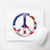 Friedenszeichen von Amerika Mousepad (Mit Mouse)