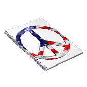 Friedenszeichen von Amerika Notizblock (Rechte Seite)