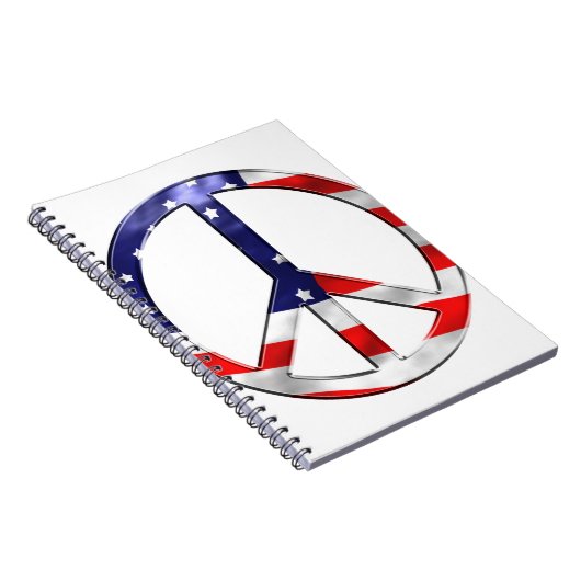 Friedenszeichen von Amerika Notizblock (Rechte Seite)