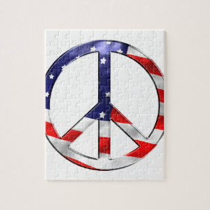 Friedenszeichen von Amerika Puzzle