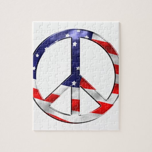 Friedenszeichen von Amerika Puzzle (Vertikal)