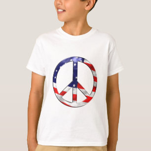 Friedenszeichen von Amerika T-Shirt