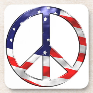 Friedenszeichen von Amerika Untersetzer