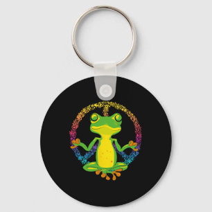 Friedenszeichen Yoga Frösche Cool Peace Frog Tie D Schlüsselanhänger