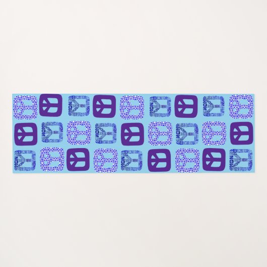 Friedenszeichen Yogamatte (Rückseite (Horizontal))