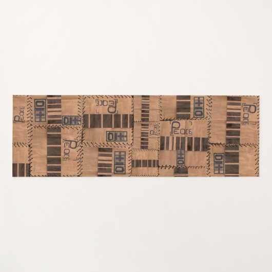 Friedenszeichen Yogamatte (Vorderseite (Horizontal))