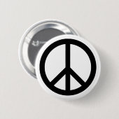 Friedenszeichenknopf Button (Vorne & Hinten)