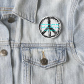 Friedenszeichenknopf mit niedlichem Zitat Button (Beispiel)