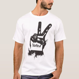 Friedenszeichenwahl I voted Harris WaLzheimer Trum T-Shirt