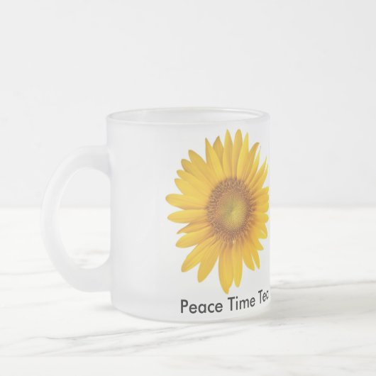 Friedenszeit-Tee-Inspirational GlasTasse Mattglastasse (Links)