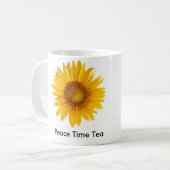 Friedenszeit-Tee-Inspirational Tasse (Vorderseite Links)