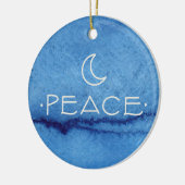 FRIEDENSZierarbeit mit PERSONALISIERTER BOTSCHAFT Keramik Ornament (Links)