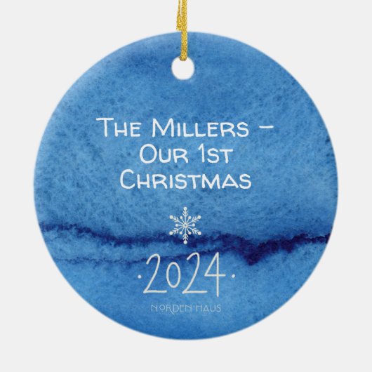 FRIEDENSZierarbeit mit PERSONALISIERTER BOTSCHAFT Keramik Ornament (Hinten)