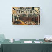 Friedhof 2.5' x 4' Innenbanner für den Schienenver Banner (Messe)