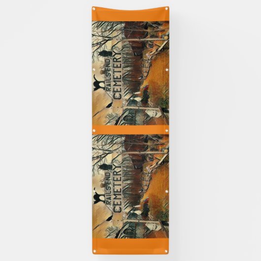 Friedhof 2.5' x 8' Outdoor-Banner Banner (Vertikal)