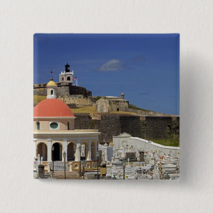 Friedhof am Meer von Puerto Rico Button