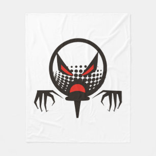 Friedhof der beängstigenden Golfgruppe Halloween Fleecedecke