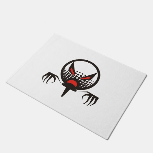 Friedhof der beängstigenden Golfgruppe Halloween Fußmatte (Schrägansicht)