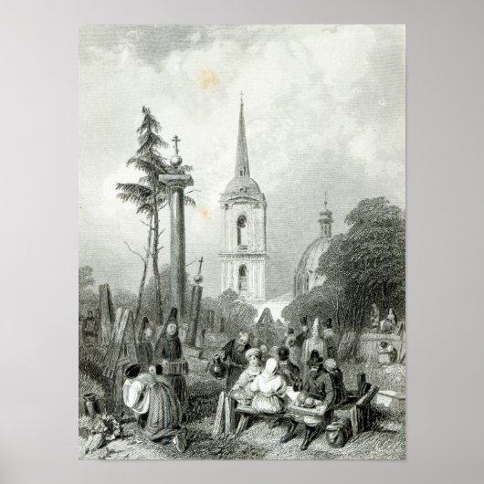 Friedhof der Kirche Smolensko Poster (Vorne)