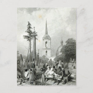 Friedhof der Kirche Smolensko Postkarte