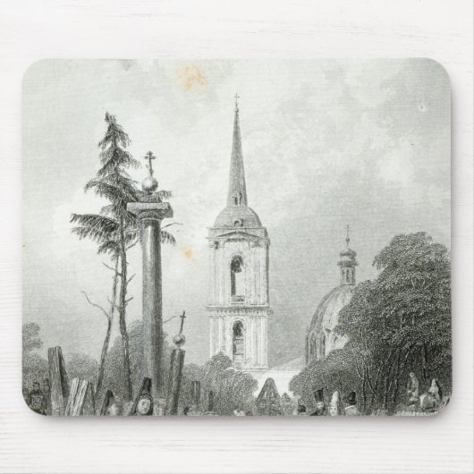 Friedhof der Smolensko Kirche Mousepad (Vorne)