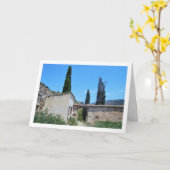 Friedhof des alten Domeño, Domeño Viejo, Valencia Karte (Gelbe Blume)